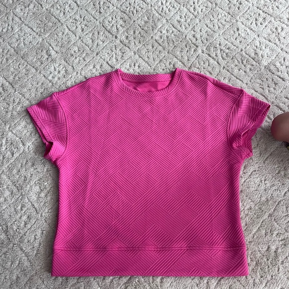 Pink Textured Two-Piece Lounge Set - Picture 3 of 9